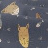 魚骨頭小貓咪仿棉布(幅寬150公分)