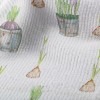 水彩植物發芽圖毛巾布(幅寬160公分)