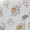 彩虹雨滴大象斜紋布(幅寬150公分)