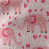 愛心害羞大象帆布(幅寬150公分)