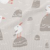 海鷗在石頭上休息泡泡布(幅寬160公分)