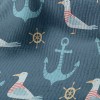 水手海鷗與船錨毛巾布(幅寬160公分)