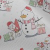 聖誕雪人搗蛋貓雪紡布(幅寬150公分)