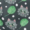 小灰貓毛線球羅馬布(幅寬160公分)