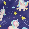 可愛彩虹獨角獸仿毛衣布(幅寬150公分)