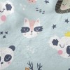 友善微笑動物臉法蘭絨(幅寬150公分)