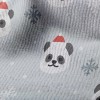聖誕熊貓毛巾布(幅寬160公分)