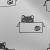 可愛紙箱貓咪雪紡布(幅寬150公分)