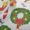 熱鬧溫馨聖誕裝飾鳥眼布(幅寬160公分)