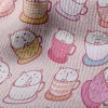 可愛杯子熊毛巾布(幅寬160公分)