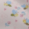 蜜蜂花花世界雪紡布(幅寬150公分)