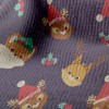 聖誕髮飾狐狸毛巾布(幅寬160公分)