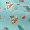 動物慶祝聖誕節仿棉布(幅寬150公分)