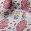 搞笑甜甜圈馬卡龍毛巾布(幅寬160公分)
