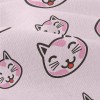 塗鴉開心貓咪仿棉布(幅寬150公分)