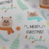 過聖誕圍巾熊雪紡布(幅寬150公分)