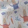 搞笑揮手兔子帆布(幅寬150公分)