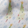 蠟筆風格聖誕樹毛巾布(幅寬160公分)