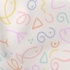 間約有趣的線條圖形薄棉布(幅寬150公分)