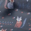 古典圖騰狐狸毛巾布(幅寬160公分)
