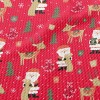 馴鹿與聖誕老公公泡泡布(幅寬160公分)