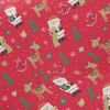 馴鹿與聖誕老公公斜紋布(幅寬150公分)