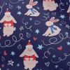 冬季聖誕兔子雪紡布(幅寬150公分)