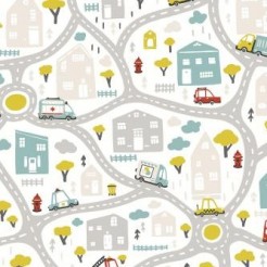 道路地圖和車