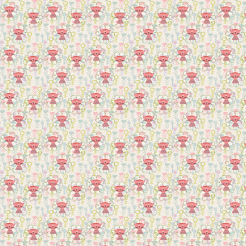 花叢裡的粉色貓咪