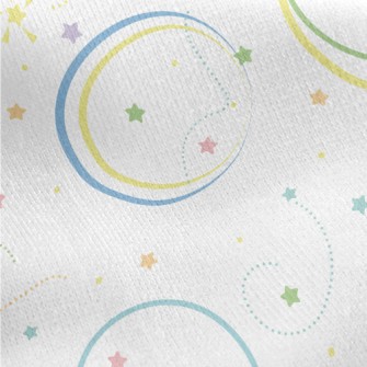 俏皮彩色星空刷毛布(幅寬150公分)