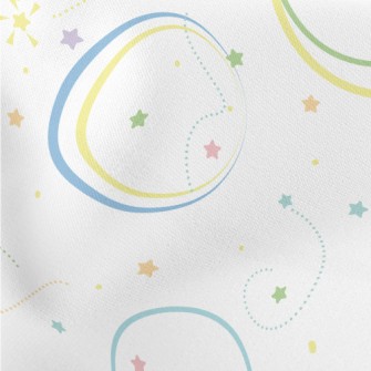 俏皮彩色星空薄棉布(幅寬150公分)