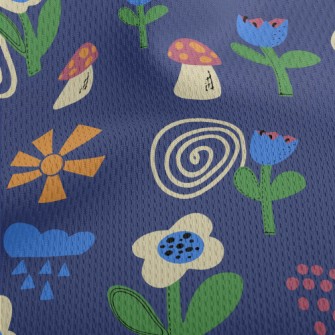 童話世界小花鳥眼布(幅寬160公分)