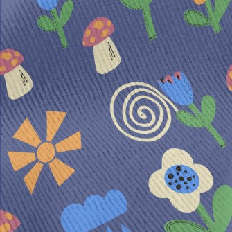 童話世界小花燈芯絨(幅寬150公分)