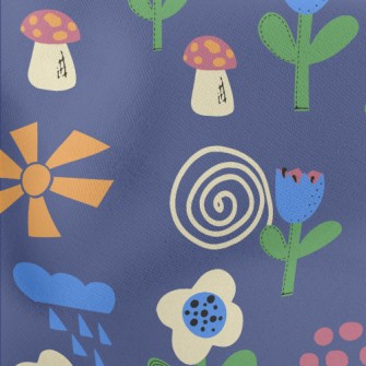 童話世界小花薄棉布(幅寬150公分)