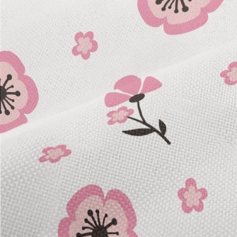 可愛日系花朵麻布(幅寬150公分)