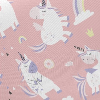 幼稚的獨角獸厚棉布(幅寬150公分)