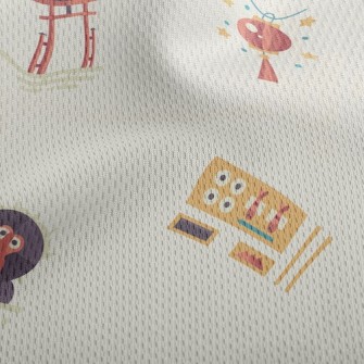 日本忍者達摩武士鳥眼布(幅寬160公分)