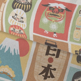 日本傳統文化牛津布(幅寬150公分)