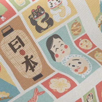 日本傳統文化斜紋布(幅寬150公分)