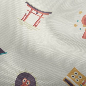 日本忍者達摩武士雙斜布(幅寬150公分)