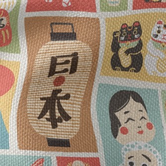 日本傳統文化帆布(幅寬150公分)