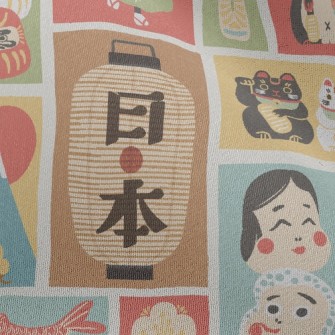日本傳統文化雪紡布(幅寬150公分)