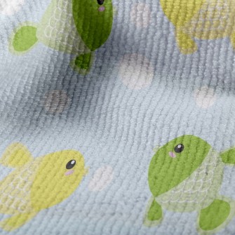 可愛的魚毛巾布(幅寬160公分)