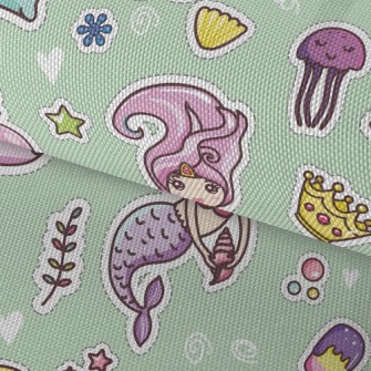 俏麗美人魚公主牛津布(幅寬150公分)