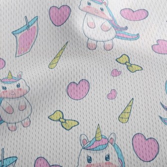 夢幻果汁獨角獸鳥眼布(幅寬160公分)