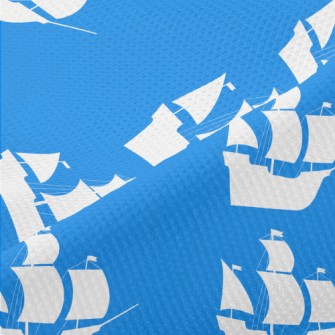 白色海盜船剪影高爾布(幅寬180公分)