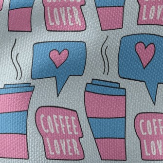 愛的熱呼呼咖啡帆布(幅寬150公分)