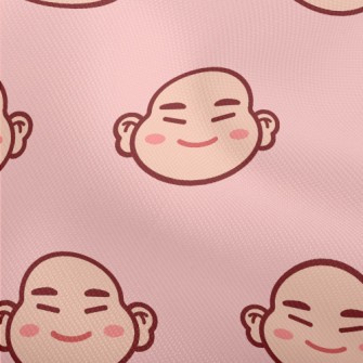 卡通中國笑佛雙斜布(幅寬150公分)