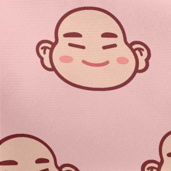 卡通中國笑佛春亞紡(幅寬160公分)