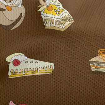 各種風味水果蛋糕鳥眼布(幅寬160公分)